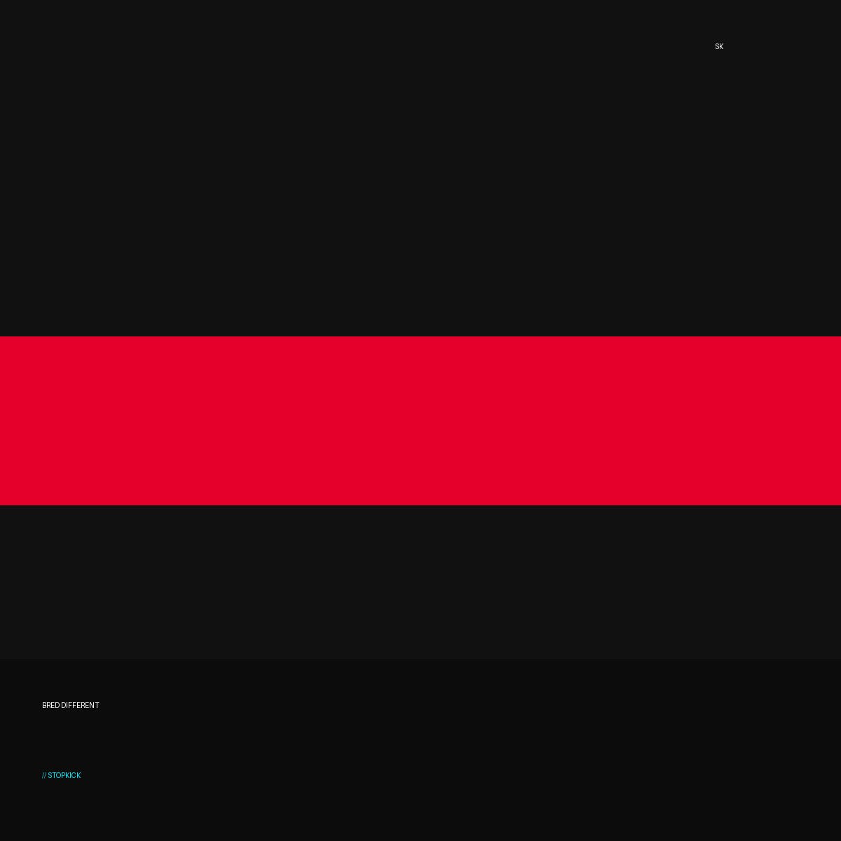 Bred Different sock